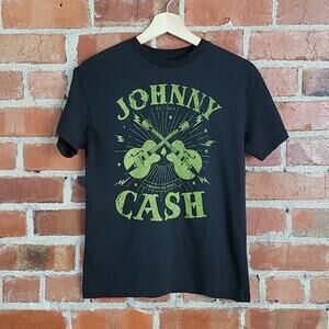Johnny Cash black graphic short sleeve t-shirt S